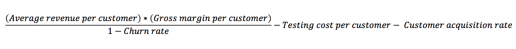 customer lifetime value equation